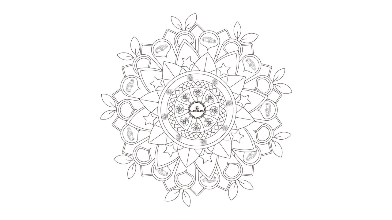 Colorea los mandalas Lexus en familia