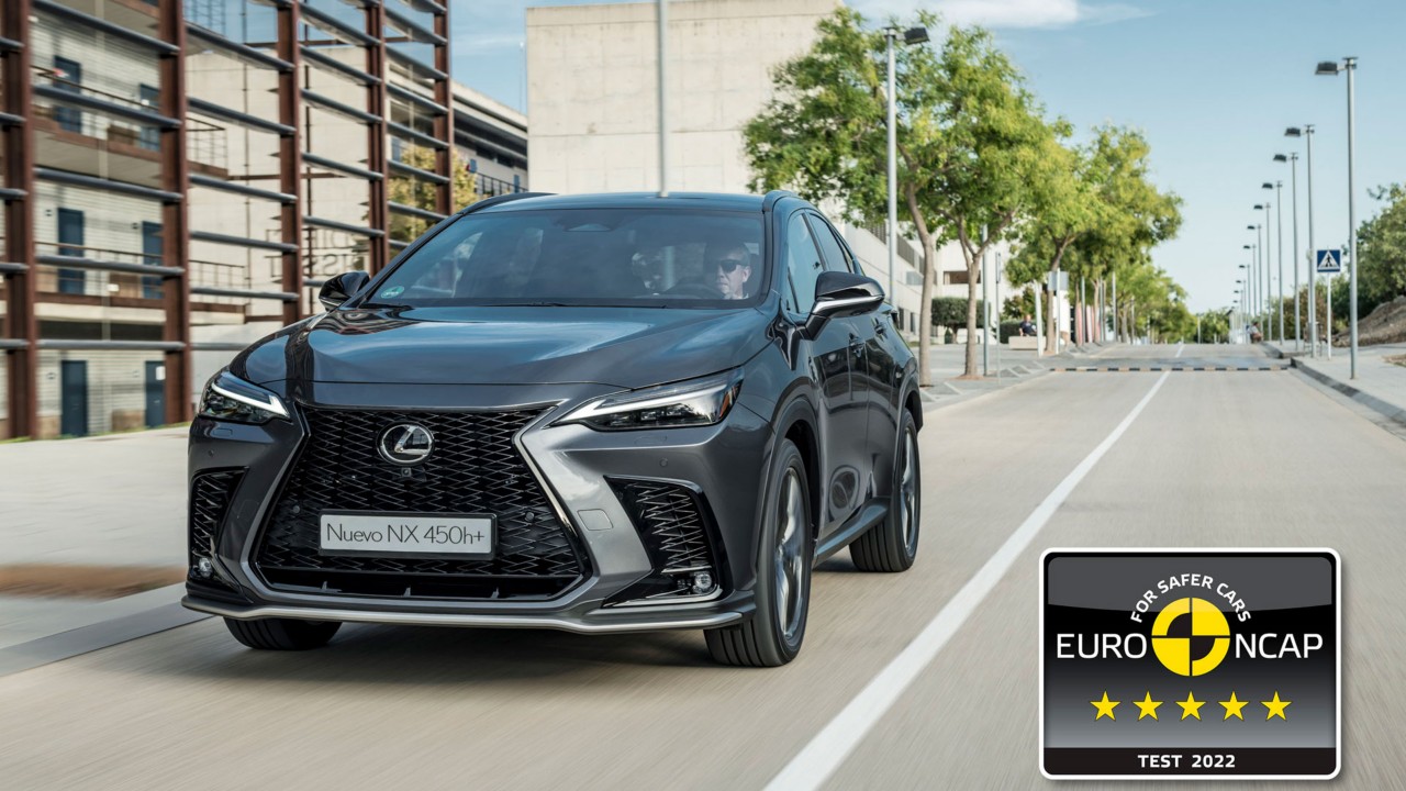 El nuevo Lexus NX consigue de cinco estrellas en las pruebas Euro NCAP