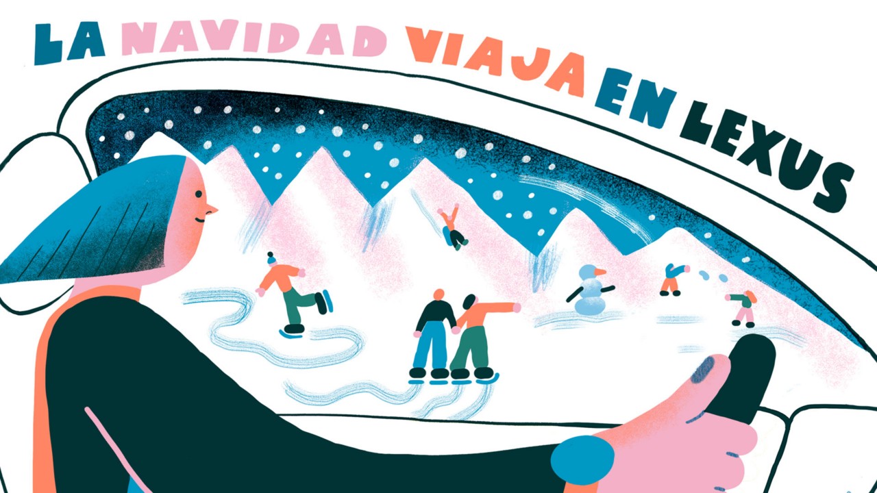 Lexus felicita la navidad con sus postales ilustradas