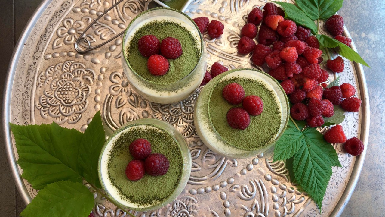 Receta de tiramisú de chocolate blanco y té matcha