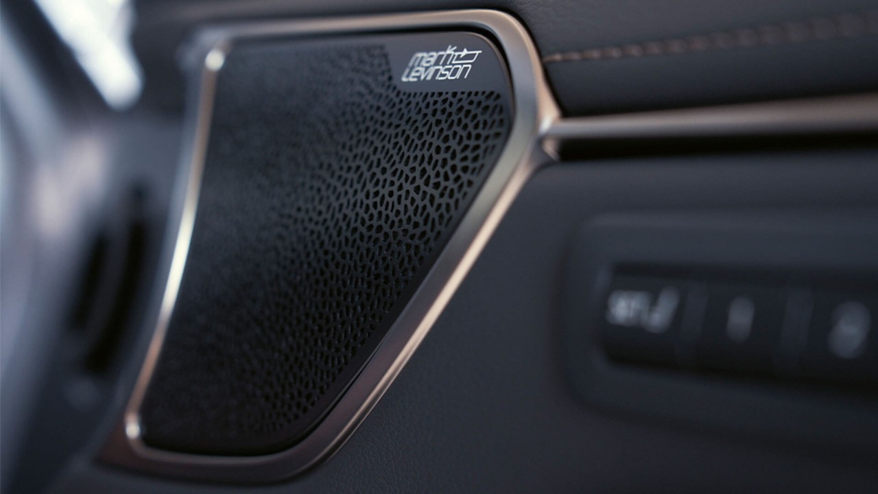 Close-up of a Mark Levinson® speaker in the Lexus ES