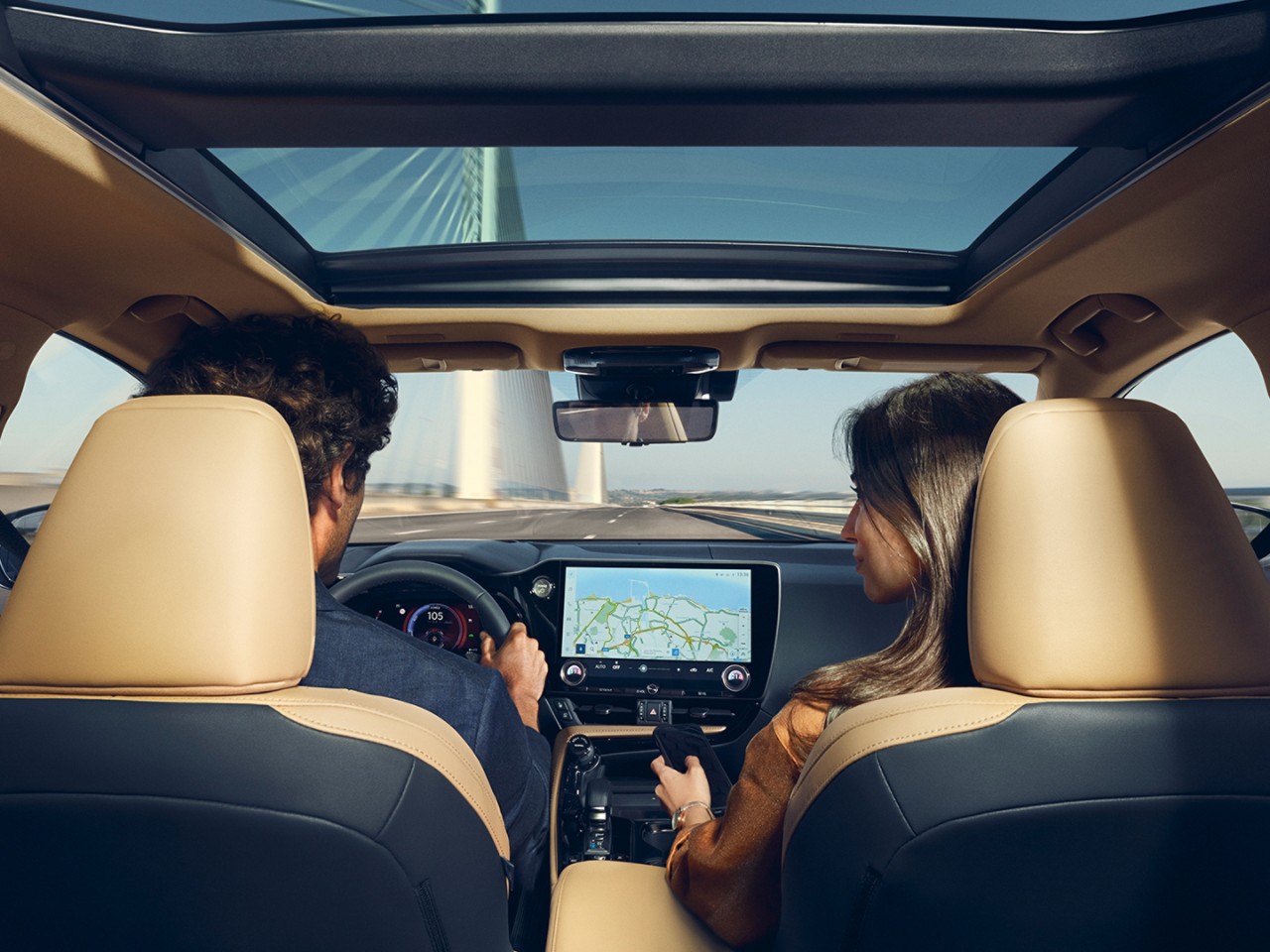 Front interior of a Lexus NX