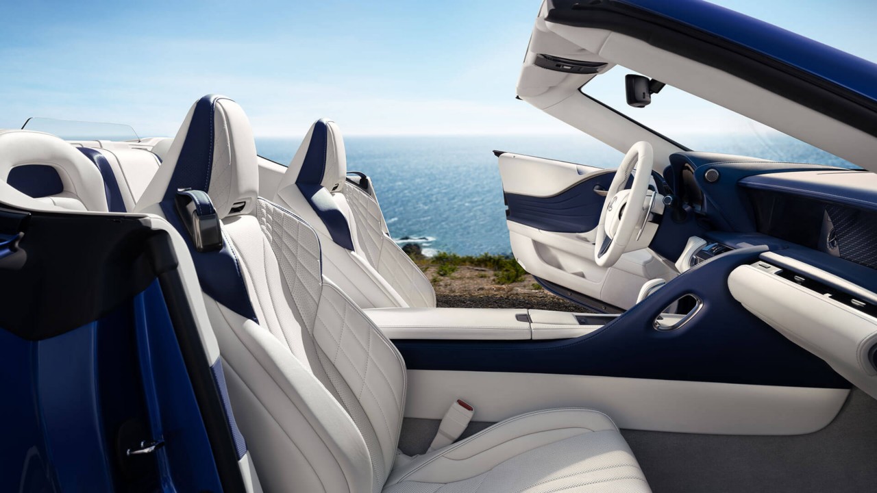 Lexus LC convertible front interior 
