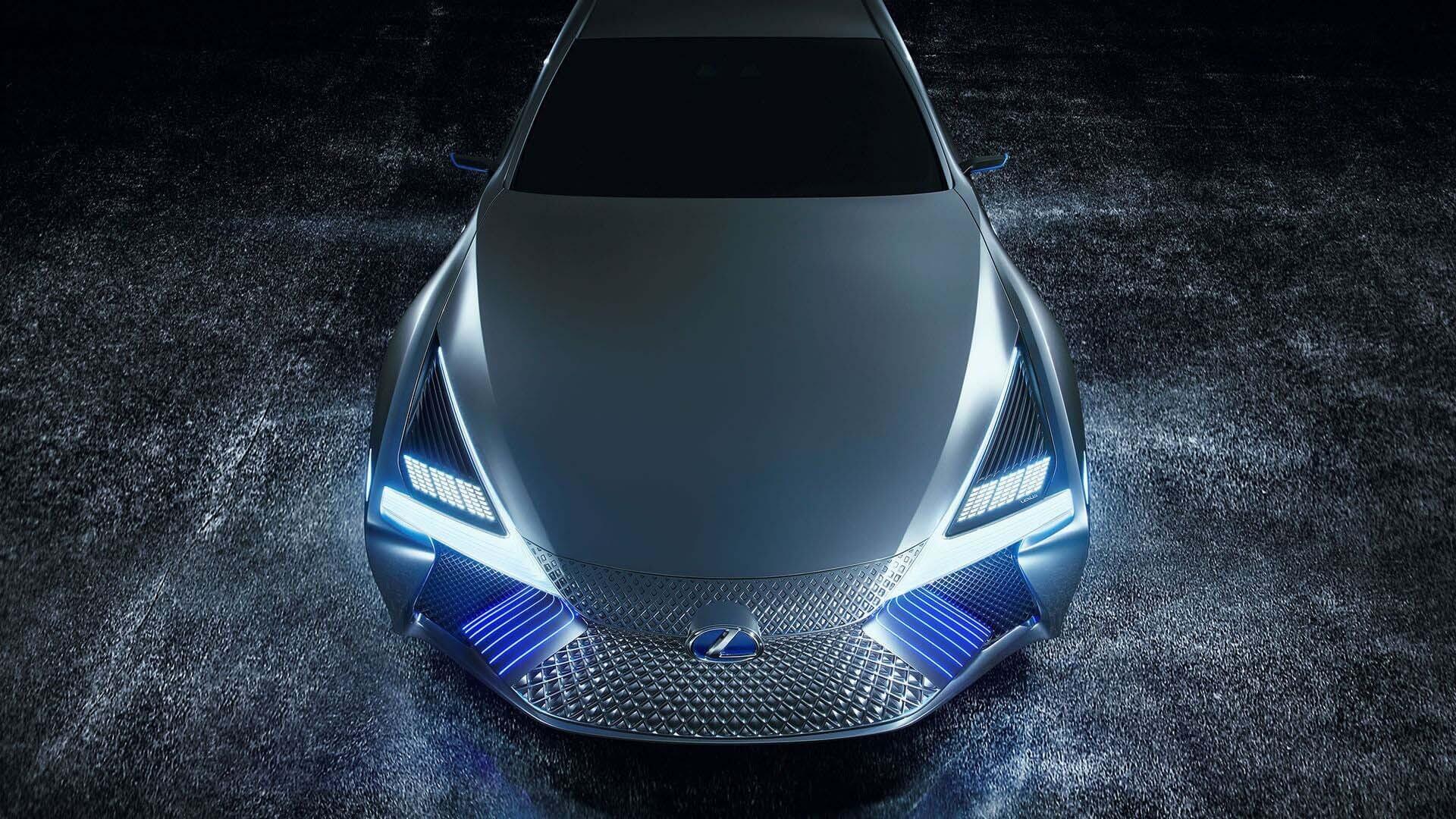 Lexus Premieres LS+ concept car bonnet 