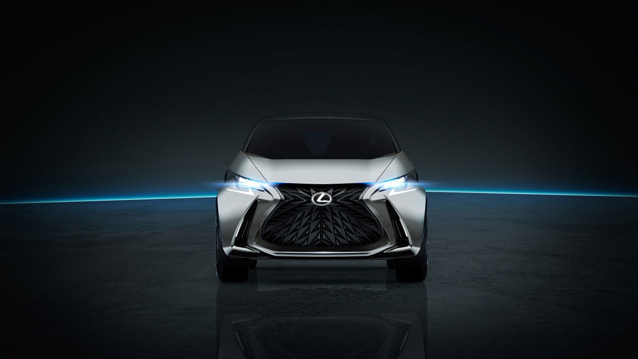 Front view of Lexus LF-SA Ultra-Compact concept car