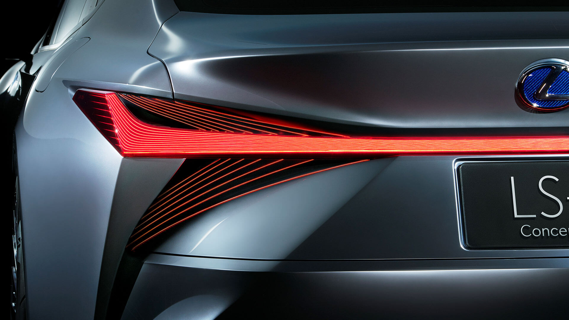 Lexus Premieres LS+ concept car brake light close up 